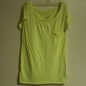 American Eagle Yellow Feather Light Pocket Tee